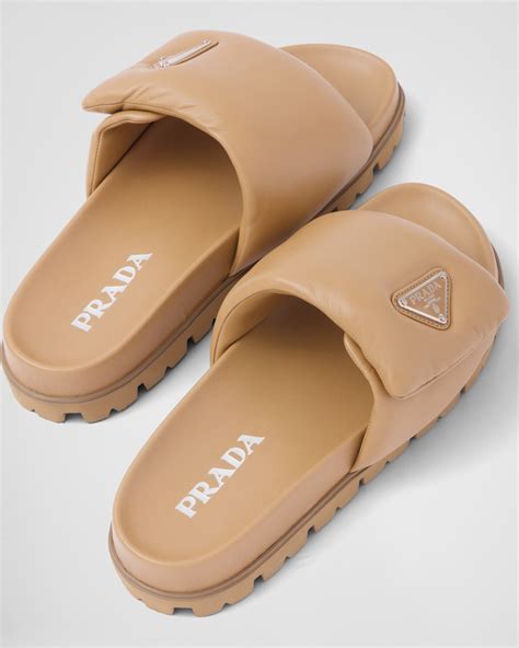 prada clear slides women|Prada apron toe slides.